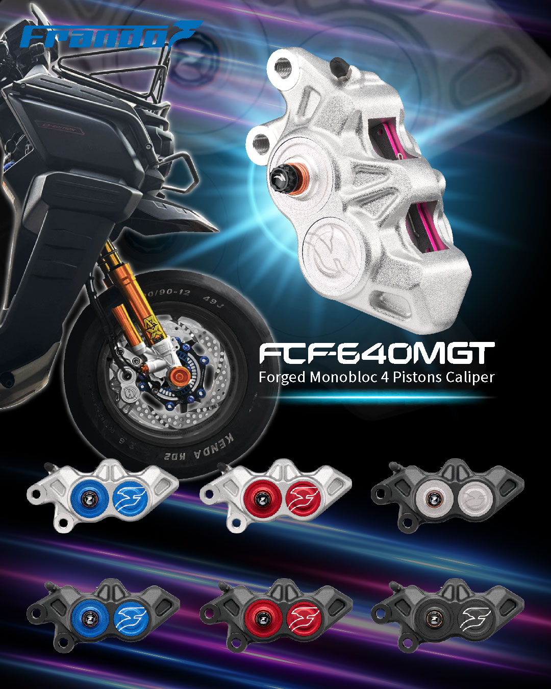 YAMAHA BWS的粗獷越野車型，搭載FCF-640MGT鍛造一體式卡鉗