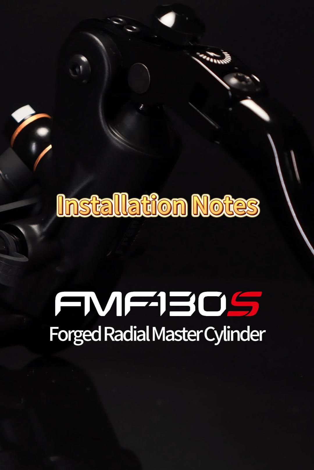 FMF-130S  Installation Notes